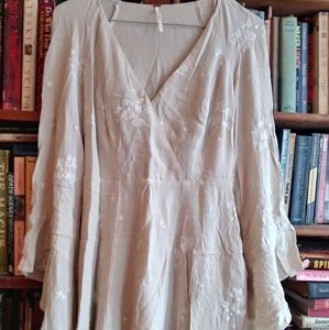 Free People Jasmine Bell Angel Sleeve Mini Dress 2